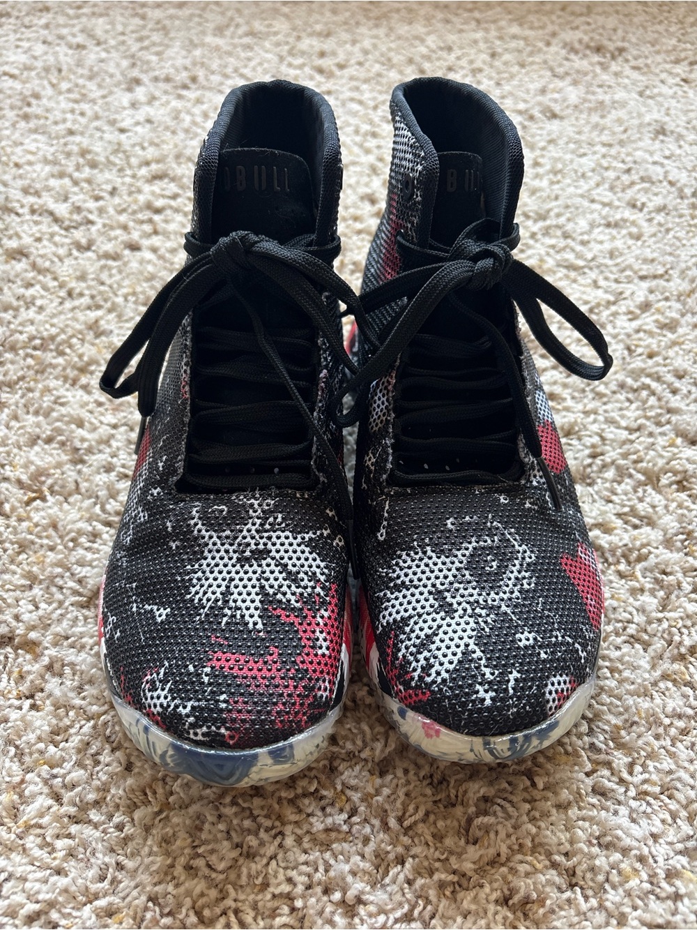 NOBULL Women’s High Top Impact Trainer Black Cactus Blossom Floral Sz 9